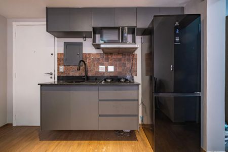 Sala/Cozinha de apartamento para alugar com 1 quarto, 58m² em Jardim Paulista, São Paulo