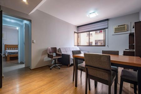 Sala/Cozinha de apartamento para alugar com 1 quarto, 58m² em Jardim Paulista, São Paulo