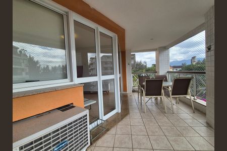 Varanda da Sala de apartamento para alugar com 3 quartos, 130m² em Barra da Tijuca, Rio de Janeiro