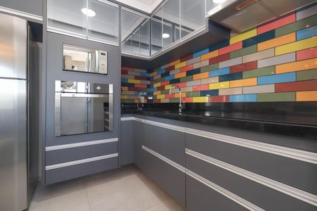 Cozinha de apartamento para alugar com 1 quarto, 63m² em Vila Madalena, São Paulo