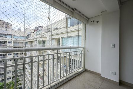 Varanda da Sala de apartamento à venda com 1 quarto, 53m² em Jardim Ampliação, São Paulo
