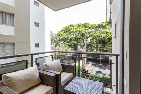 Varanda da Sala de apartamento para alugar com 1 quarto, 97m² em Vila Olímpia, São Paulo