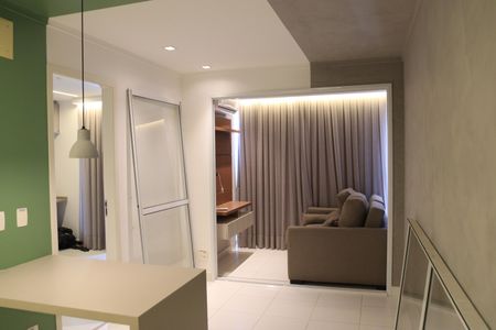 Sala de apartamento para alugar com 1 quarto, 38m² em Jardim Goiás, Goiânia