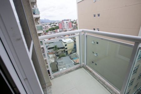 Varanda da Sala de kitnet/studio à venda com 1 quarto, 43m² em Taquara, Rio de Janeiro
