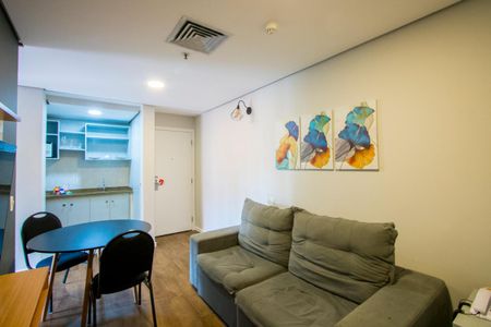 Sala de apartamento à venda com 1 quarto, 43m² em Centro, Santo André