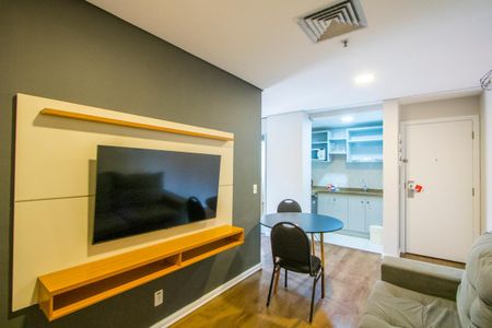 Sala de apartamento à venda com 1 quarto, 43m² em Centro, Santo André