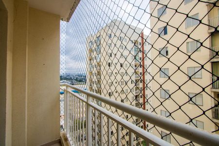 Varanda da sala de apartamento para alugar com 3 quartos, 65m² em Vila Homero Thon, Santo André