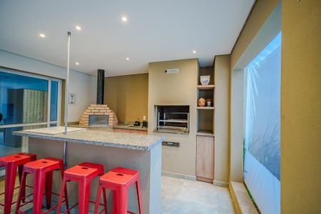 Área comum - Churrasqueira de kitnet/studio para alugar com 1 quarto, 37m² em Vila Gomes, São Paulo