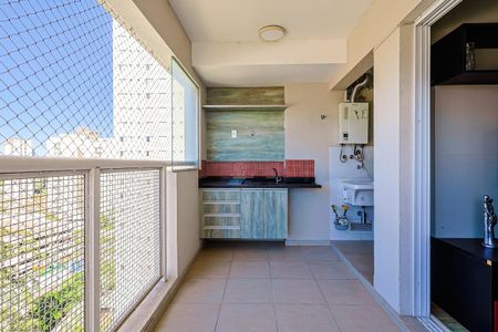 Varanda da Sala de apartamento para alugar com 2 quartos, 61m² em Vila Andrade, São Paulo