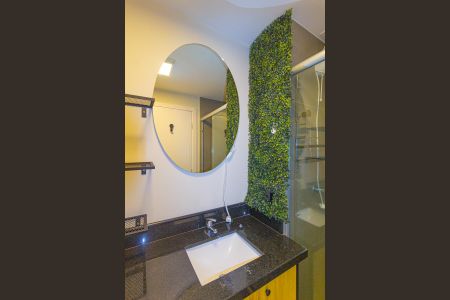 Studio para alugar com 33m², 1 quarto e 1 vaga Studio para alugar com 33m², 1 quarto e 1 vagaBanheiro