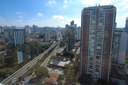 Varanda - Vista de kitnet/studio à venda com 1 quarto, 43m² em Cidade Monções, São Paulo