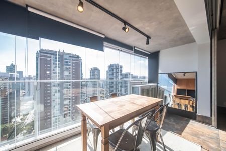 Varanda de kitnet/studio à venda com 1 quarto, 43m² em Cidade Monções, São Paulo