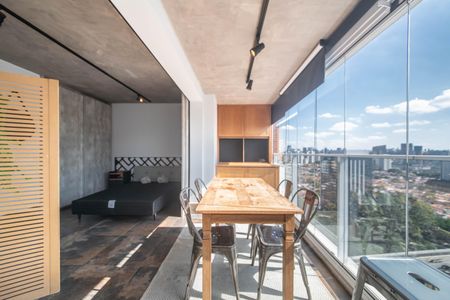 Varanda de kitnet/studio à venda com 1 quarto, 43m² em Cidade Monções, São Paulo