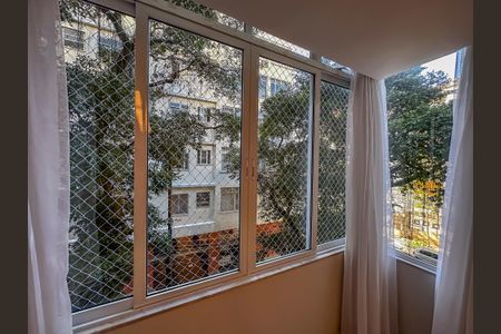 Varanda da Sala de apartamento para alugar com 2 quartos, 72m² em Laranjeiras, Rio de Janeiro
