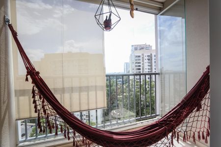 Varanda da Sala de apartamento para alugar com 2 quartos, 57m² em Parque Reboucas, São Paulo