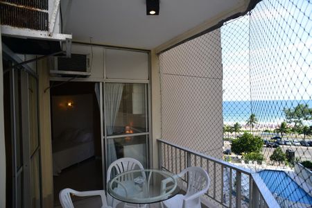 Varanda da Sala de apartamento para alugar com 1 quarto, 50m² em Barra da Tijuca, Rio de Janeiro