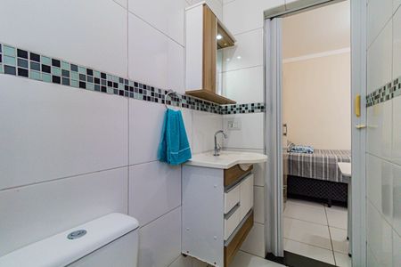 Banheiro de kitnet/studio para alugar com 1 quarto, 30m² em Vila São Luís(zona Oeste), São Paulo