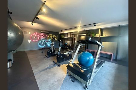 Apartamento para alugar com 45m², 1 quarto e 1 vaga Apartamento para alugar com 45m², 1 quarto e 1 vagaÁrea comum - Academia