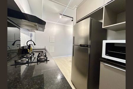 Cozinha de apartamento para alugar com 1 quarto, 45m² em Campeche, Florianópolis