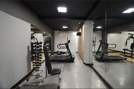 Apartamento para alugar com 35m², 1 quarto e 1 vaga Apartamento para alugar com 35m², 1 quarto e 1 vagaÁrea comum - Academia