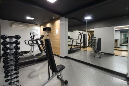 Apartamento para alugar com 35m², 1 quarto e 1 vaga Apartamento para alugar com 35m², 1 quarto e 1 vagaÁrea comum - Academia