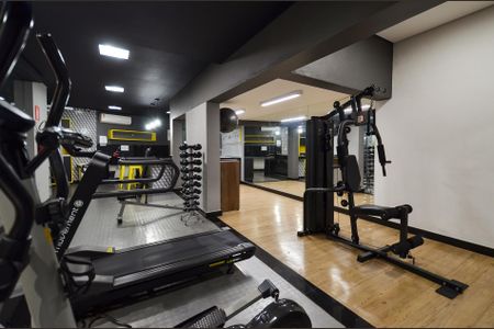 Apartamento para alugar com 35m², 1 quarto e 1 vaga Apartamento para alugar com 35m², 1 quarto e 1 vagaÁrea comum - Academia
