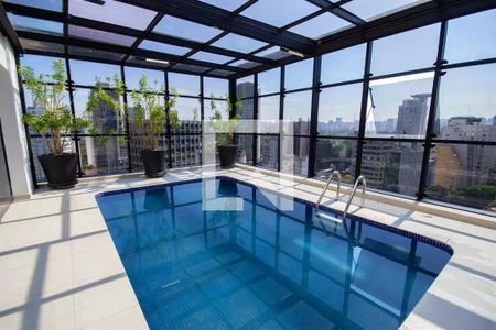 Studio para alugar com 62m², 1 quarto e 1 vaga Studio para alugar com 62m², 1 quarto e 1 vagaÁrea comum - Piscina