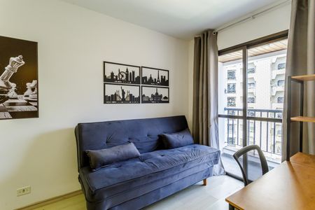 Sala de apartamento para alugar com 1 quarto, 40m² em Itaim Bibi, São Paulo