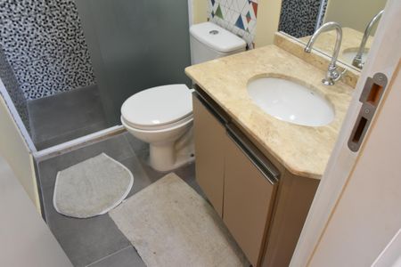 Banheiro Social de apartamento para alugar com 2 quartos, 66m² em Cidade Luiza, Jundiaí