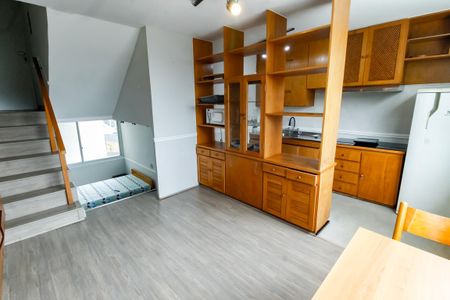 Sala de apartamento para alugar com 1 quarto, 50m² em Vila Tramontano, São Paulo