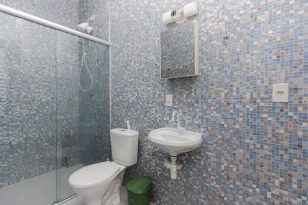 Banheiro de kitnet/studio para alugar com 1 quarto, 20m² em Brooklin Paulista, São Paulo