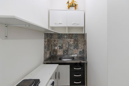 Cozinha de kitnet/studio para alugar com 1 quarto, 20m² em Brooklin Paulista, São Paulo