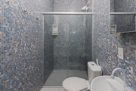 Banheiro de kitnet/studio para alugar com 1 quarto, 20m² em Brooklin Paulista, São Paulo