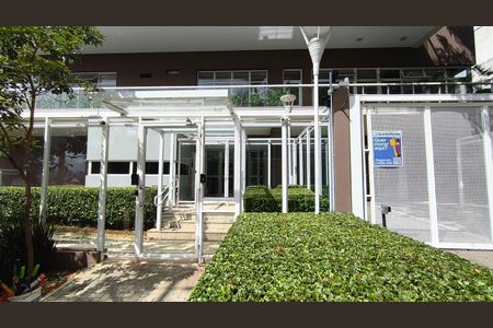 Apartamento para alugar com 42m², 1 quarto e 1 vagaFachada + Plaquinha