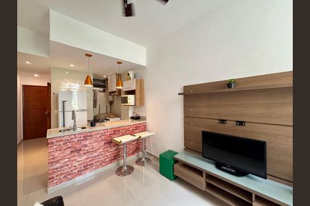 Sala de apartamento para alugar com 1 quarto, 35m² em Copacabana, Rio de Janeiro