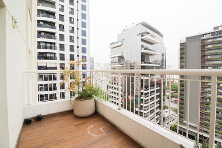 Varanda de apartamento para alugar com 1 quarto, 78m² em Vila Nova Conceição, São Paulo