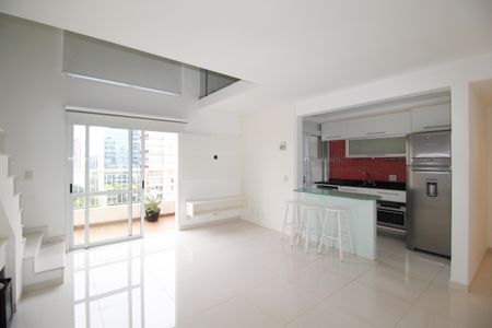 Sala de apartamento para alugar com 1 quarto, 78m² em Vila Nova Conceição, São Paulo