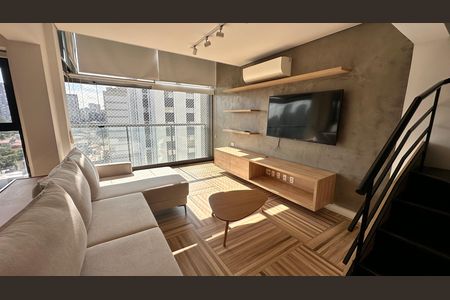 Sala/cozinha de apartamento para alugar com 2 quartos, 85m² em Vila Cordeiro, São Paulo