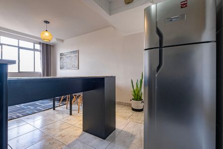 Sala/Cozinha de apartamento para alugar com 1 quarto, 58m² em Jardim Paulista, São Paulo