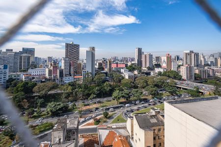 Sala/Cozinha - Vista de apartamento para alugar com 1 quarto, 58m² em Jardim Paulista, São Paulo