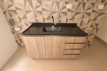 Sala / Cozinha - Pia de apartamento para alugar com 2 quartos, 58m² em Vila Guiomar, Santo André