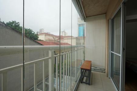 Varanda de kitnet/studio para alugar com 1 quarto, 28m² em Liberdade, São Paulo