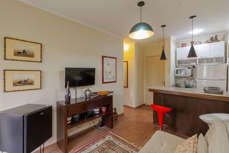 Sala de apartamento para alugar com 1 quarto, 40m² em Moema, São Paulo