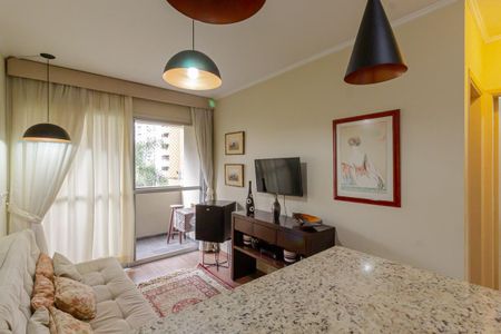 Sala de apartamento para alugar com 1 quarto, 40m² em Moema, São Paulo