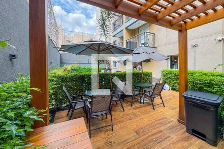 Studio para alugar com 27m², 1 quarto e sem vaga Studio para alugar com 27m², 1 quarto e sem vagaÁrea externo do Salão de Festas