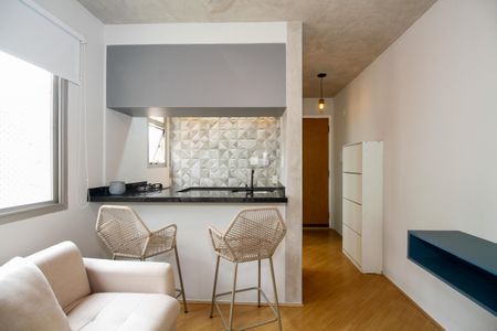 Apartamento para alugar com 28m², 1 quarto e 1 vaga Apartamento para alugar com 28m², 1 quarto e 1 vagaSala