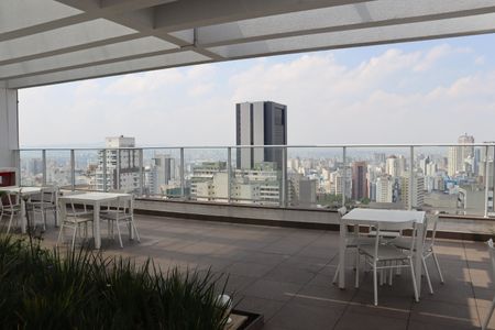 Studio à venda com 35m², 1 quarto e 1 vagaChurrasqueiras