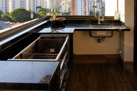 Varanda da Sala de apartamento à venda com 3 quartos, 215m² em Jardim Avelino, São Paulo