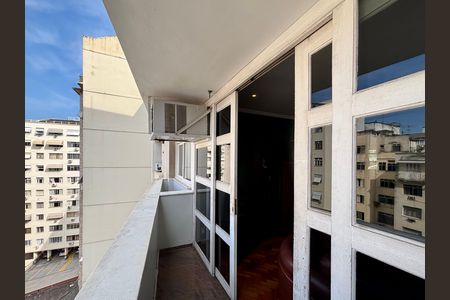 Varanda da Sala de apartamento para alugar com 3 quartos, 100m² em Copacabana, Rio de Janeiro