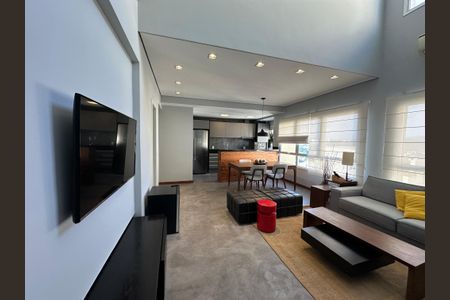 Sala de apartamento para alugar com 1 quarto, 78m² em Alphaville Conde Ii, Barueri